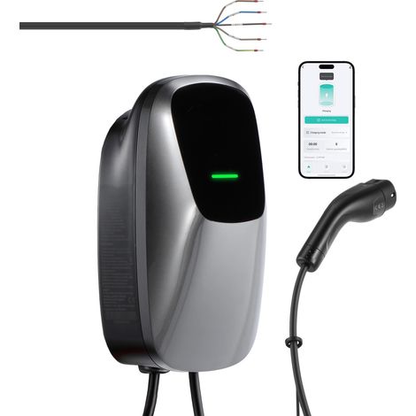 Mophorn Wallbox E-Auto-Ladestation 11 kW, dreiphasig, 400 V, Typ 2, 5 m, IP65, EV-Ladegerät für Elektrofahrzeuge und Plug-in-Hybride, 16 A intelligentes Ladegerät mit App-Steuerung und LED-Anzeige (1/5)