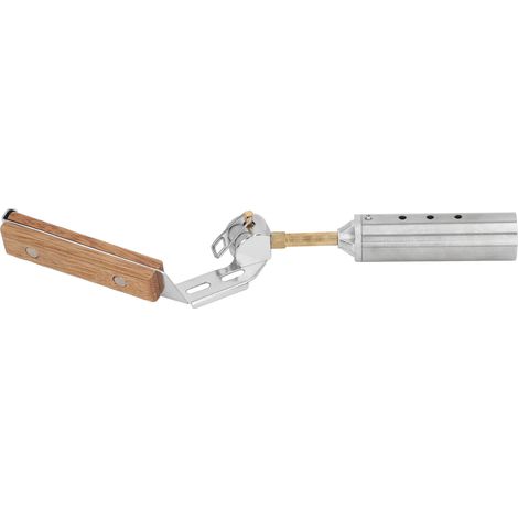 Lampe torche d'extérieur pliable et puissante avec poignée en bois portable, idéale pour les pique-niques et la cuisine. (1/5)
