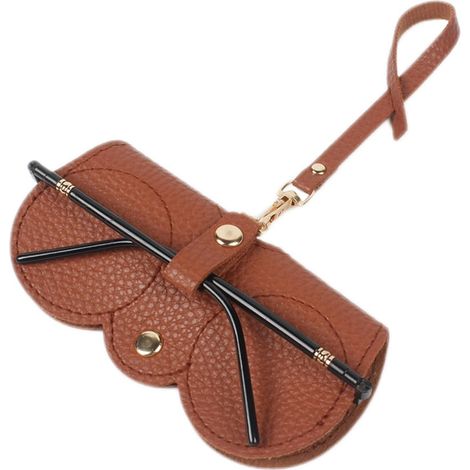 Borsa per occhiali da sole in morbida pelle - Custodia sottile e portatile per occhiali da sole - Pochette morbida per occhiali da sole - Borsa portaoggetti per ragazzi