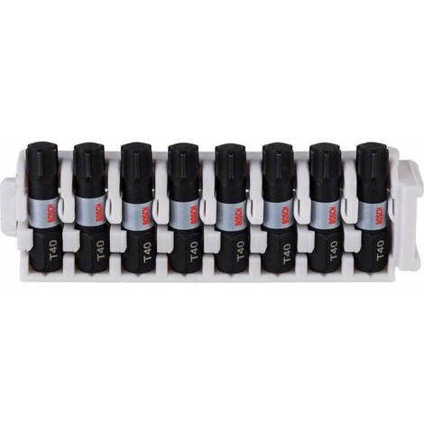 Bosch Accessories 2608522383 2608522383 Kit di punte per trapano avvitatore Impact Control, 8 pezzi, con T40, 25 mm 25 (1/5)