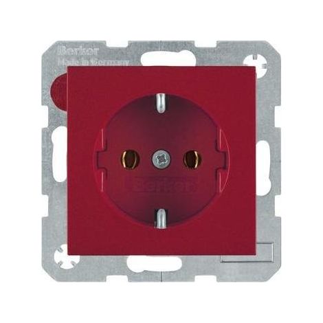 Berker Steckdose SCHUKO S.1 rot, glänzend 47438912 (1/5)
