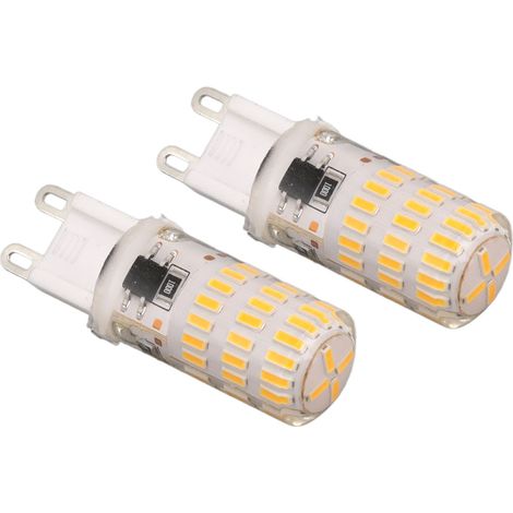Lot de 2 ampoules LED G9 3W 3000K 46 LED blanc chaud, dimmables, sans scintillement, 220V (1/5)