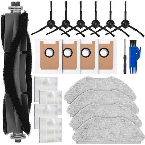 Ersatzteile für den Airrobo T20 Saugroboter: Hauptbürste, HEPA-Filter, Reinigungstücher und Staubbeutel. (1/5)