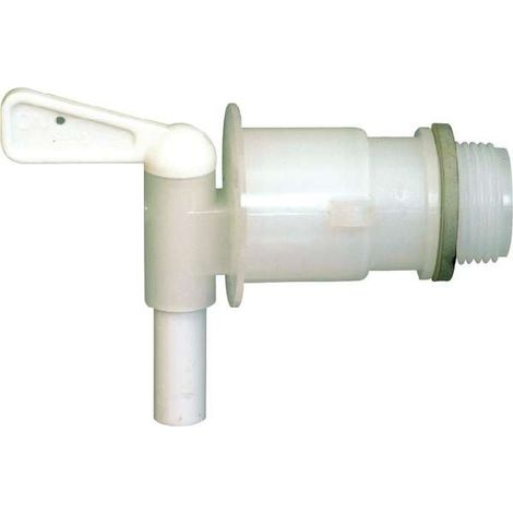 Robinet vanne on off de réservoir lave main filetage 3/4 avec joint bidon clapet vidange (1/3)