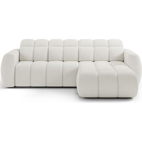 Canapé d'angle électrique FANOTI 3 places beige – angle droit – version 2 (1/5)
