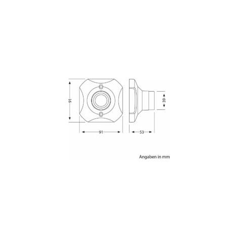 Aplique de pared interior E27, plafón de techo con rosca, CA 230V, portalámparas LED E27, base de plástico E27, plafón para taller/garaje, paquete de 4 - Crezuo