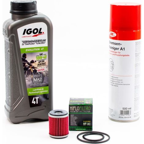 Kit Entretien Vidange pour YAMAHA WR 125 X de 2009 à 2014 - IGOL PROPULS EVOLUTION 10W40 1L