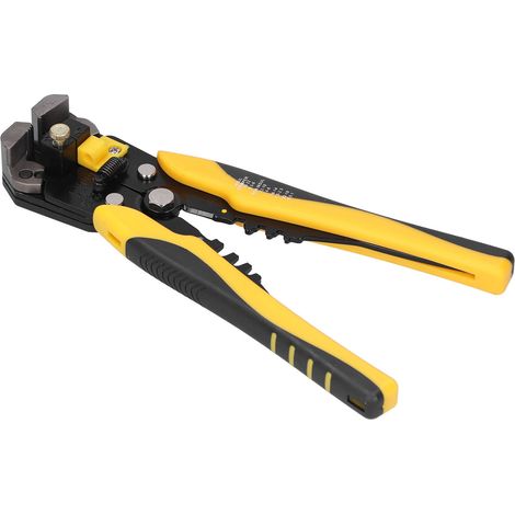Pince multifonction HS-D1 3-en-1 : sertissage, coupe et dénudage de fils, poignée jaune, outil professionnel (1/5)