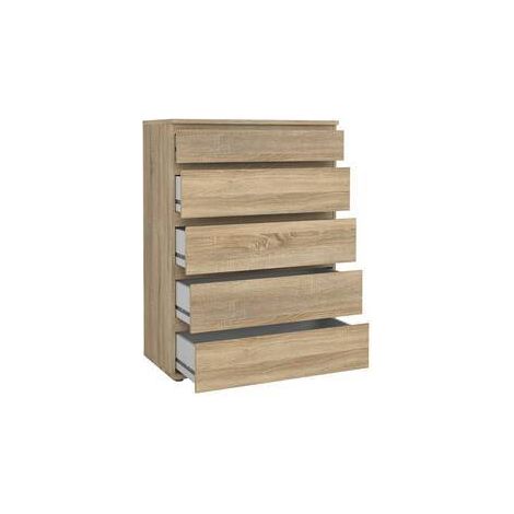 KIT CASSETTIERA 5C NOVA 77X40X107 QUERCIA