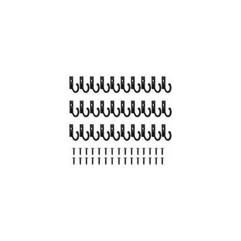 Lot de 30 petits crochets vintage muraux pour porte-clés - crochets à bijoux et à clés pour vêtements - Patère avec vis pour salle de bain (1/5)