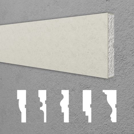 HEXIM Fassadenprofile Aussenfassade Fassadenstuck Fassadenelemente Fassadenverkleidung: 2 Meter / 1 Profil, DML-1215 (1/2)