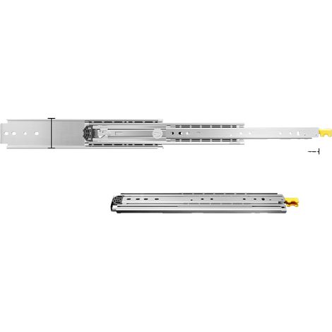 Glissière de tiroir à extension complète, capacité de charge de 500 lbs, mécanisme de verrouillage durable (1/2)
