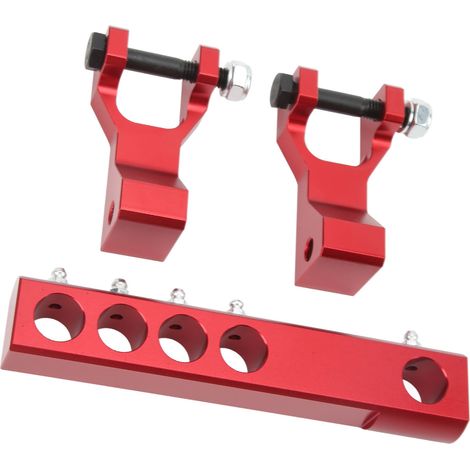 Verstellbarer Tieferlegungssatz für Vorder- und Hinterachse, passend für Banshee 350, YFZ350, Warrior 350 und YFM350X (Rot) (1/5)