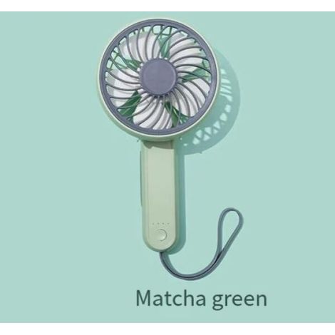 Mini ventilateur portatif, pratique et fonctionnel,vert, 3 watts, 10,8 cm de diamètre (1 pièce) (1/4)