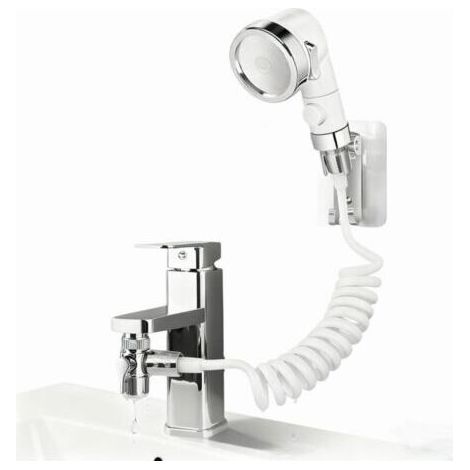 BARKBUSTERS Pommeau de douche à main pour lavabo, pommeau de douche avec flexible, pommeau de douche à main avec support, pommeau de douche pour se laver les cheveux dans la salle de bain (1/5)