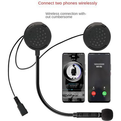 Écouteurs Bluetooth M1 pour casque de moto avec écouteurs sans fil intégrés pour casques intégraux (1/4)