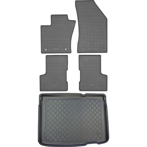 Set di tappetini in gomma per auto e tappetino per bagagliaio per Jeep Renegade SUV (5 porte) dal 09.2014