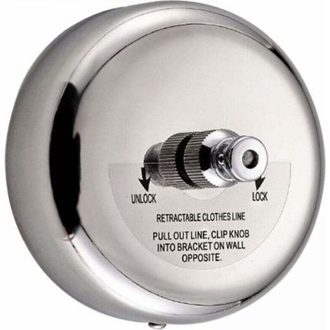Stendibiancheria telescopico rotondo in acciaio inox 304, XU, corda in nylon da 2,8 m, adatto per bagno, giardino, balcone, ecc. - KZQ (1/4)