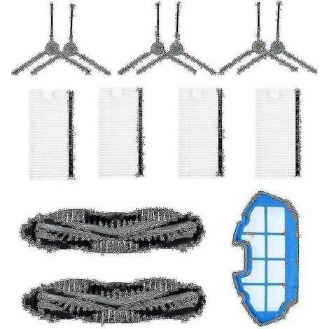 HEPA-Filter, Hauptbürste, Seitenbürsten – Ersatz für Staubsaugerroboter-Zubehör Mt501 Mt710 Mt720 (1/3)