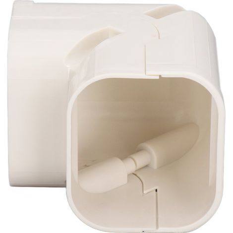 Coude vertical pour tuyau de climatisation 407, unité intérieure/extérieure, tuyau en cuivre, rainure décorative, kit de cache-tuyau en PVC, accessoires pour tuyaux de climatisation (1/5)