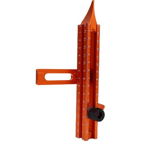 Strumento di marcatura magnetico a 4 lati, livella a bolla con base, strumento di marcatura versatile per la lavorazione del legno, la falegnameria e l'edilizia. (1/5)