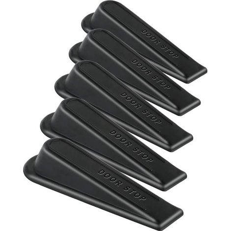 Lot de 5 butées de porte en caoutchouc pour tous les sols, anti-rayures et antidérapants (1/4)
