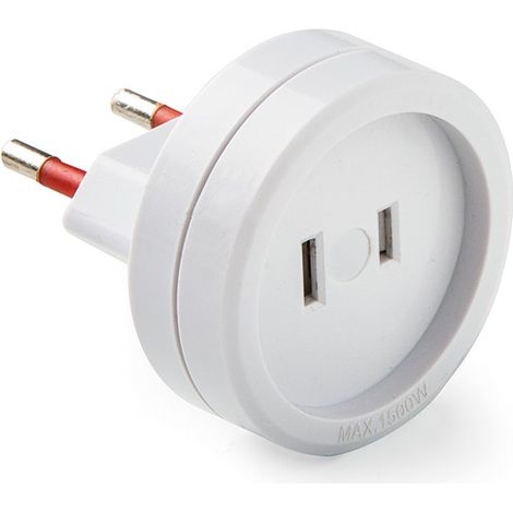 Adaptateur Europe-amérique, 6 à 250 V, Blanc