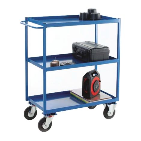 Chariot RS PRO Non 3 plateaux en Acier, 500 x 900mm, Capacité de charge 350kg Charge lourde ( Prix pour 1 )