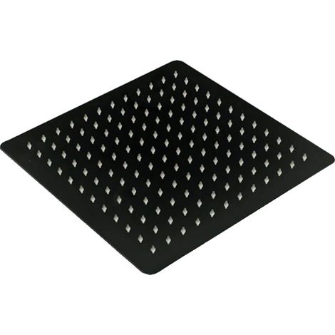 Duschkopf, Regenfall-Funktion, verstellbare Winkel, 30 cm schwarz (1/2)