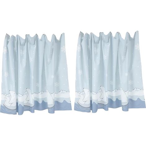 Rideaux Lit Superposé Coton Occultant, 2 Panneaux pour Intimité (1/5)