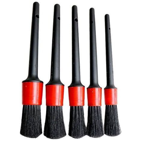 Automotive detailing brush, air vent brush, steel ring wheel hub brush-Chrom (1/5)