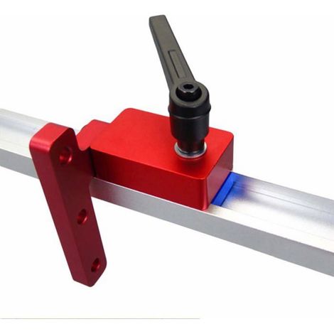 Arrêt de rail T pour rainures T 30 glissières pour rails T en menuiserie arrêt de gâchette pour menuiserie (1/4)