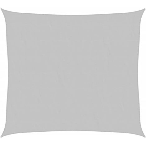 Voile d'ombrage Voile de parasol gris clair 3x2,5 m 100% polyester oxford