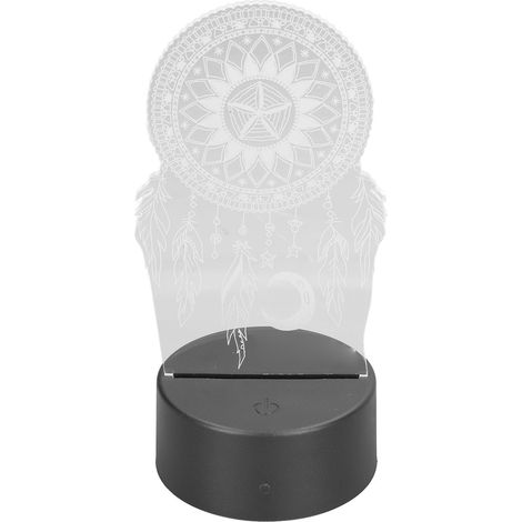 Veilleuse attrape-rêves 3D, lampe tactile en acrylique coloré, décoration pour enfants (1/5)