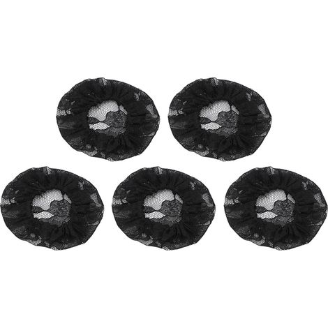 5Pcs Filet à Cheveux Femme Respirant Doux Extensible Élastique Nylon Résille pour Cuisine Coiffure (1/5)
