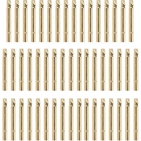 Capuchon d'Aiguille de Test en Laiton Doré UB189‑4S, Diamètre 3.55mm, Longueur 34mm (1/5)