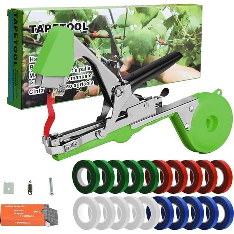 Branch Tying Tying Machine, Tying Machine, Manual Farming Tool for Plant Tying, Plant Tying Machine Tool Set for Grapes, Raspberries, Tomatoes and Vine Vegetables (1/5)