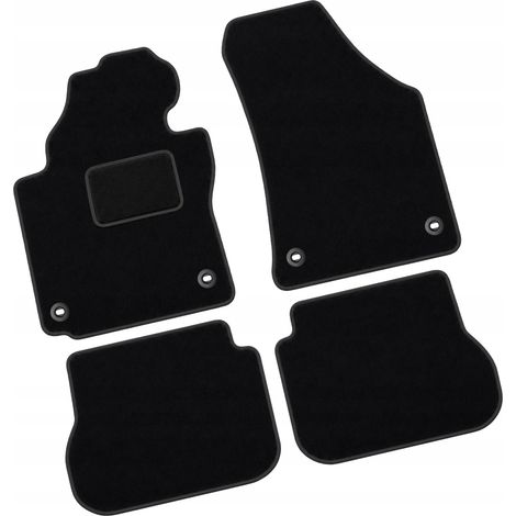 Tapis de sol en velours pour Volkswagen Caddy 3 III (2003-2015), lot de 4 pièces, couleur B (1/5)