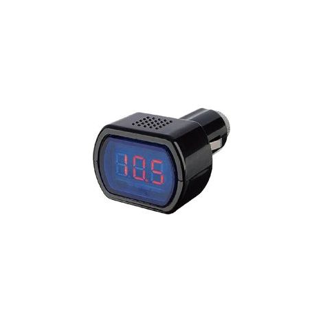Voltmètre LED 12V/24V pour prise allume-cigare, testeur de tension et détecteur de batterie pour voiture, camion (1/5)