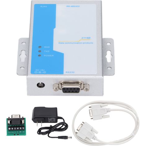 Convertisseur de données : transmission série transparente, adaptateur Ethernet RS232 vers RS422/RS485 pour la conversion de données (1/4)