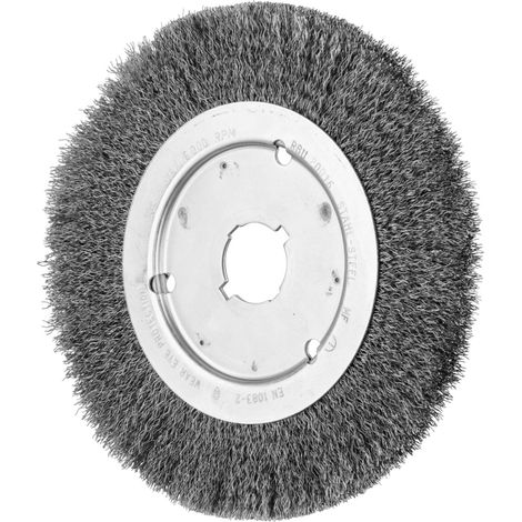 PFERD Rundbürste schmal ungezopft RBU Ø200x16xvariable Bohrung Stahl-Draht-Ø0,25 (1/5)