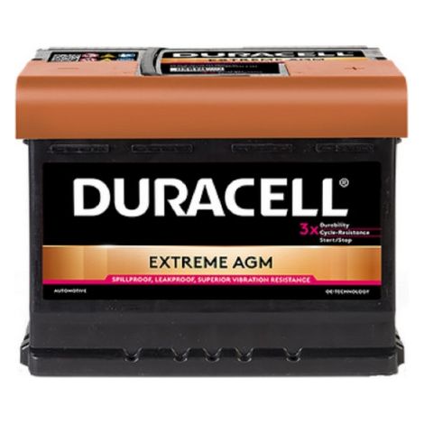 Batterie Duracell DE60 AGM 12v 60ah 640A L2D X2D