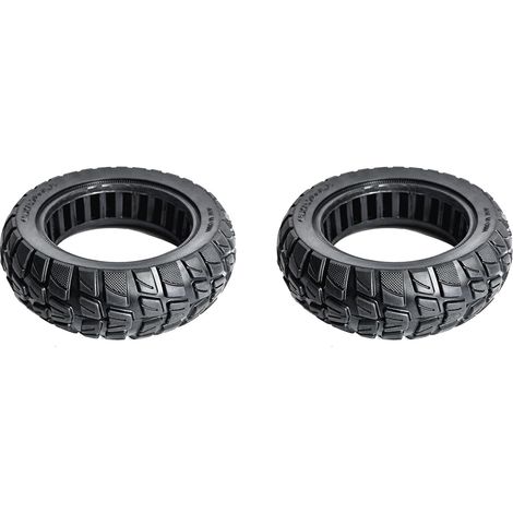 2X Accessoires de Remplacement de Scooter ÉLectrique de Pneu Solide de 10 Pouces 10X2.70-6.5 (1/4)