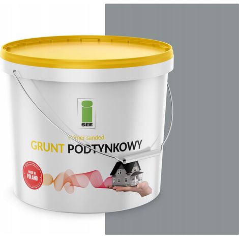Graue Silikonputzgrundierung für Fassaden, 15 kg