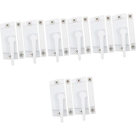 8 Ensembles Serrures de Fenêtre Coulissante pour Garçon Fille de Verrous à Bascule à Installation Facile Sécurisant Portes Fenêtres Compatibilité pour Protection Garçon Fille (1/5)