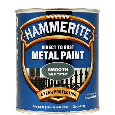 Hammerite Direct to Rust Smooth Finish Metal Paint Wild Thyme 750ml HMMSFWT750