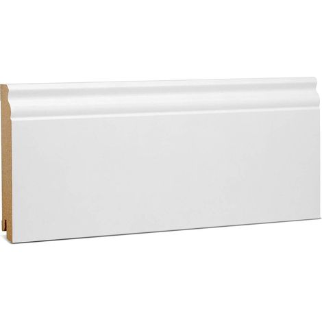 KGM Hamburger Sockelleiste Altberliner weiß MDF 19 x 120 mm 2,4 m