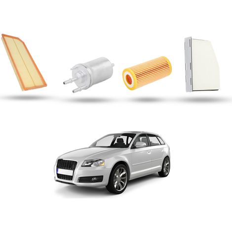 Kit Tagliando 4 filtri compatibile con Audi A3 II (8P1,8PA) 2.0 tfsi 147kw dal 2004 (1/5)