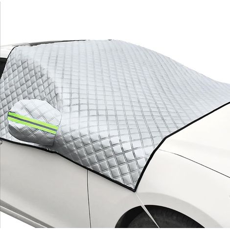 Frontscheibenabdeckung Winter Scheibenabdeckung Auto Windschutzscheibenabdeckung mit Seitenspiegelabdeckung Eindicken, Windschutzscheibe Schnee Abdeckung für die Gegen Schnee, EIS, Frost, Staub (1/5)
