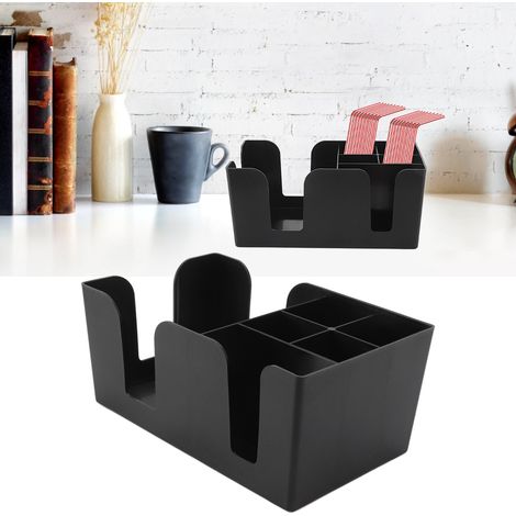 Boîte de rangement multifonctionnelle pour les salons de thé au lait, les cafés et autres établissements de boissons comprend également un porte-pailles, un porte-sachets de sucre, un porte-boules de (1/5)